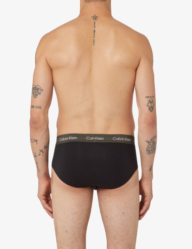 rinascente Calvin Klein Slip in cotone stretch 3pezzi - Nero
