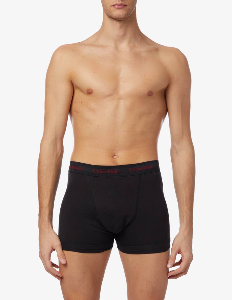 rinascente Calvin Klein 3p trunk cotton stretch holiday - Black