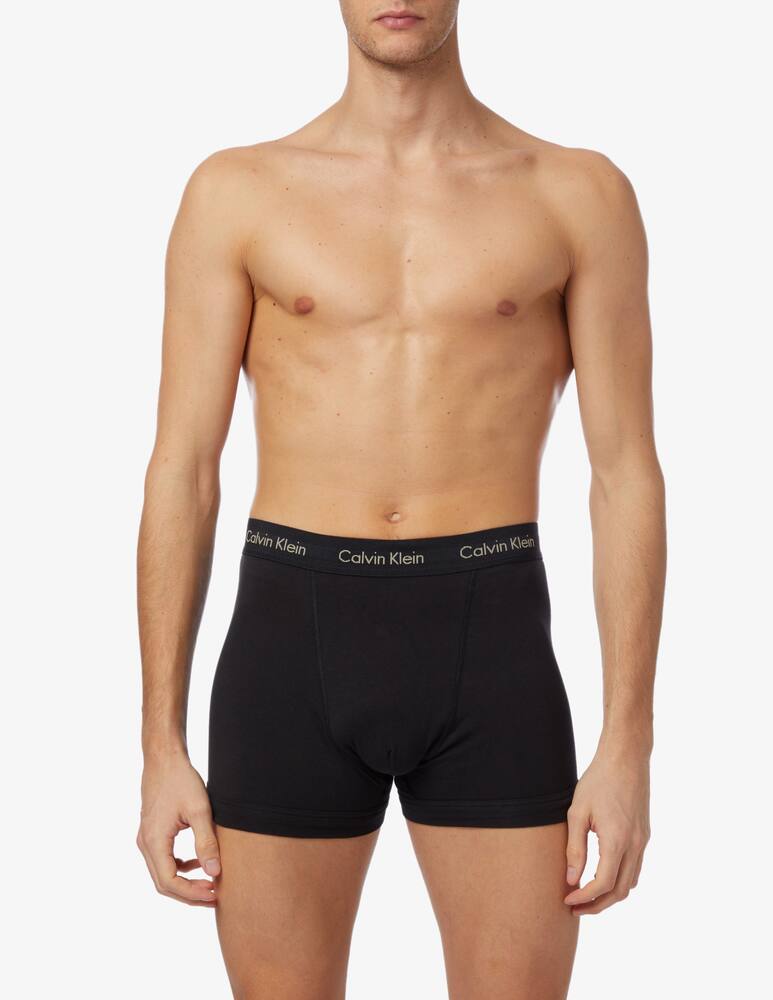 rinascente Calvin Klein 3p trunk cotton stretch holiday - Black