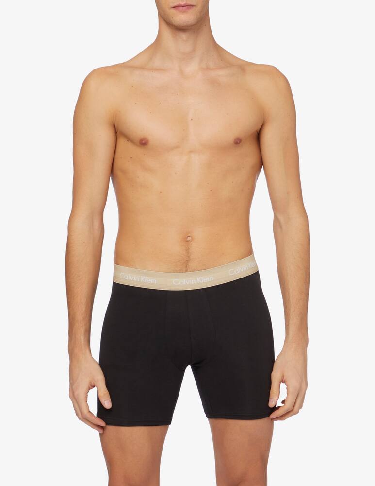rinascente Calvin Klein 3p trunk cotton stretch - Black