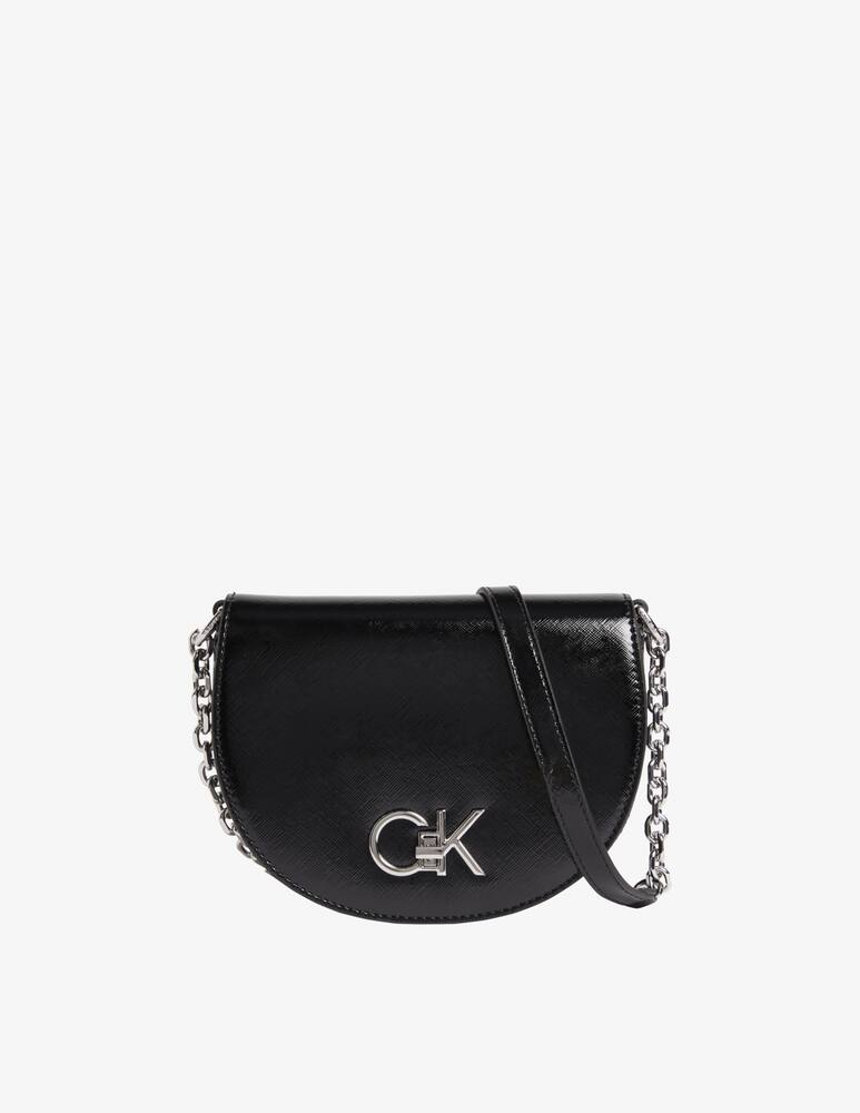 rinascente Calvin Klein Re-Lock Saddle bag Mini Saffiano - Black