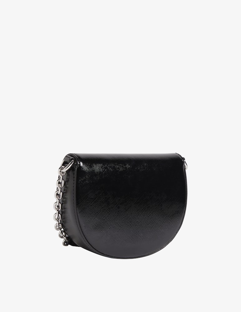 rinascente Calvin Klein Re-Lock Saddle bag Mini Saffiano - Black