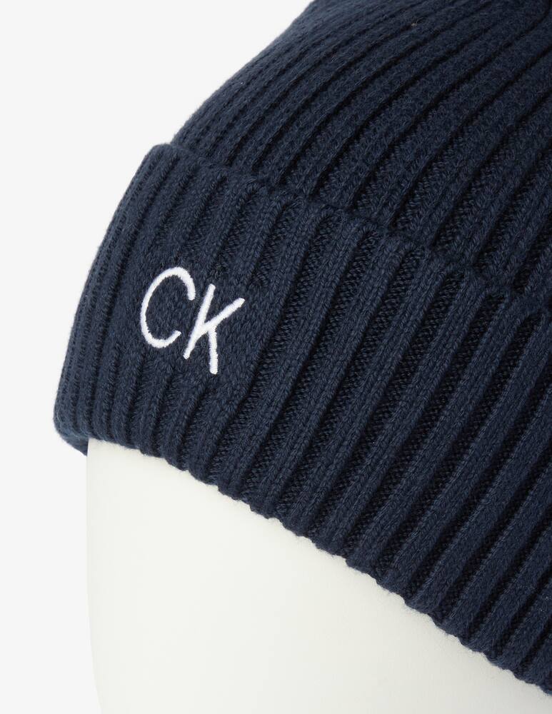 rinascente Calvin Klein Cotton rib beanie - Blue