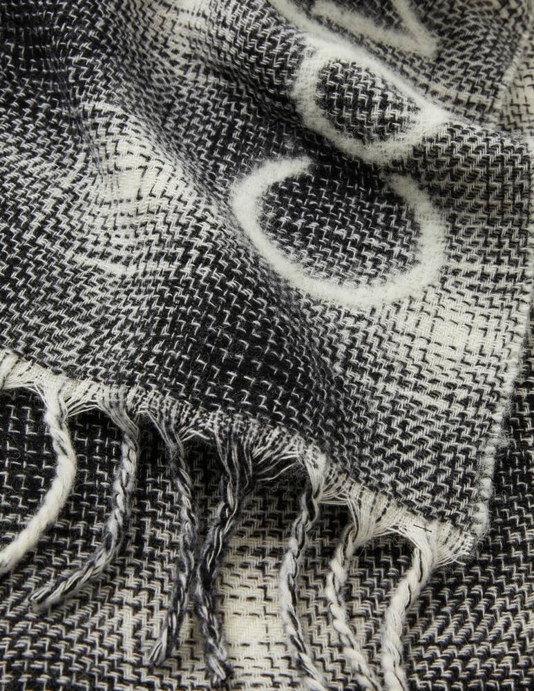 rinascente Calvin Klein Sciarpa a scacchi in misto lana - Nero