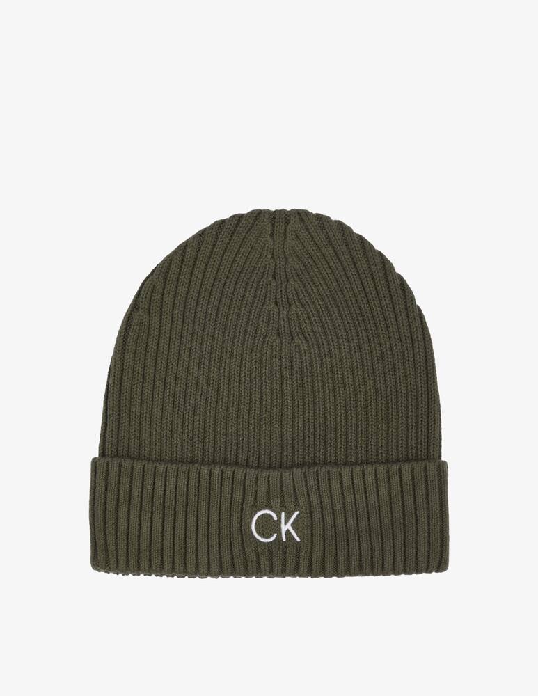 rinascente Calvin Klein Cotton rib beanie - Green
