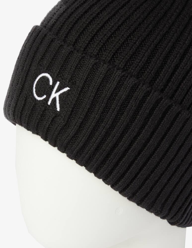 rinascente Calvin Klein Cotton rib beanie - Black