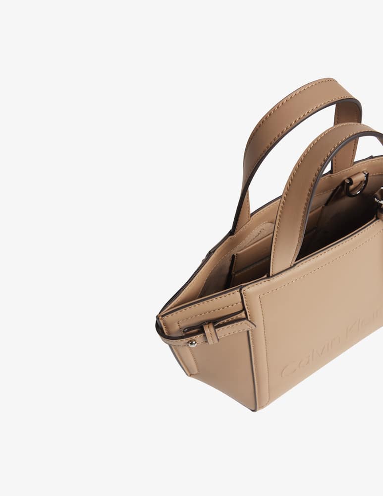rinascente Calvin Klein Minimal Hardware Mini Tote bag - Beige