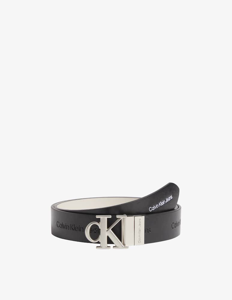 Calvin Klein Jeans Round mono belt - White - picture 1 Calvin Klein Jeans Round mono belt - White - picture 1