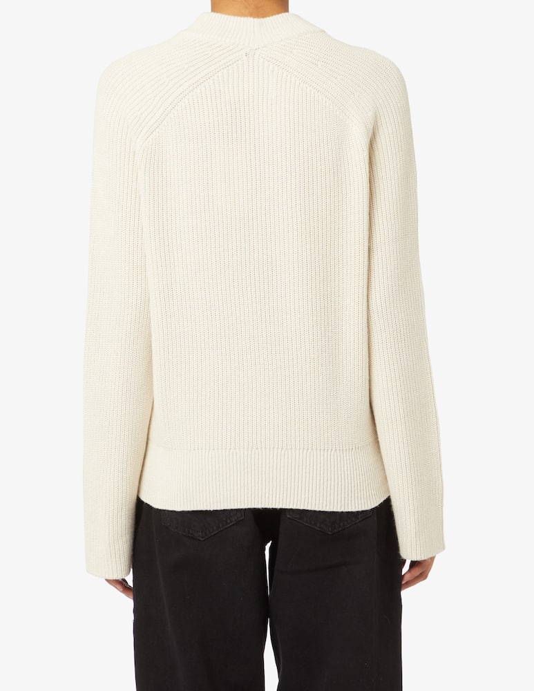 Calvin Klein Jeans Crewneck jumper with big logo - White - picture 3 Calvin Klein Jeans Crewneck jumper with big logo - White - picture 3