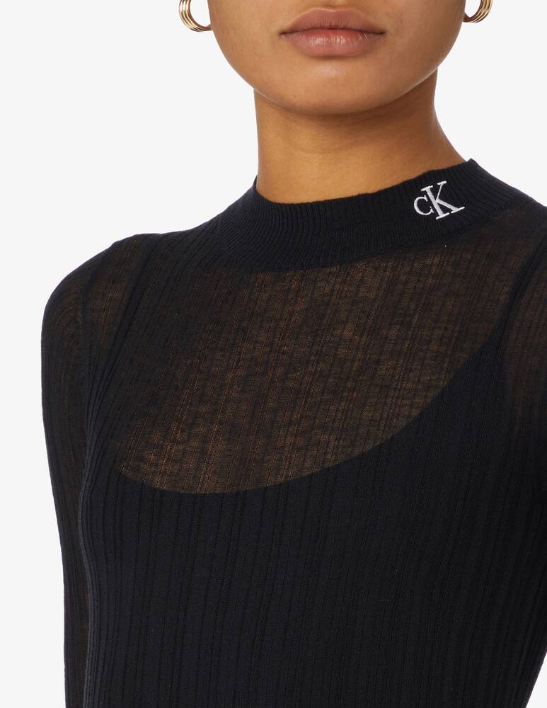 rinascente Calvin Klein Jeans Vestito corto a manica lunga - Nero