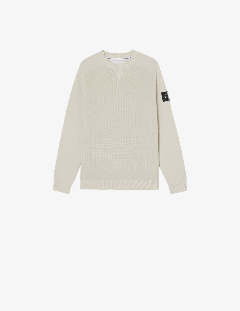 rinascente Calvin Klein Jeans Crewneck badge jumper - Beige