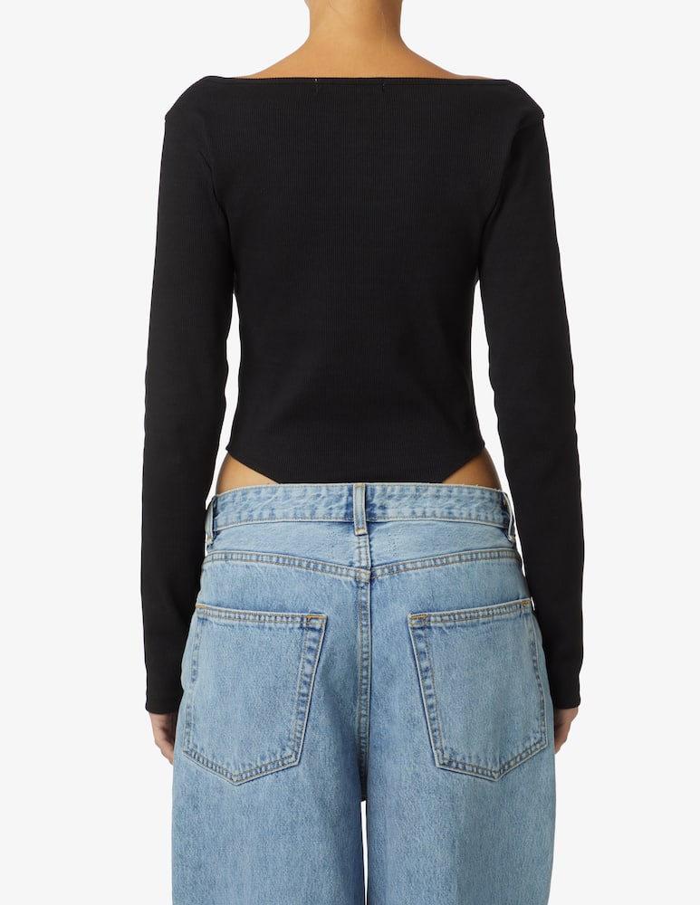 rinascente Calvin Klein Jeans Body a manica lunga - Nero