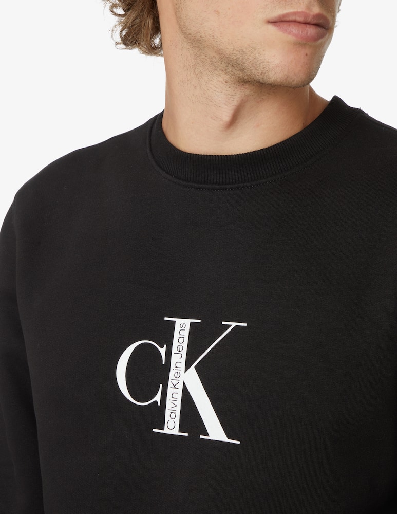 rinascente Calvin Klein Jeans Felpa girocollo new institutional - nero