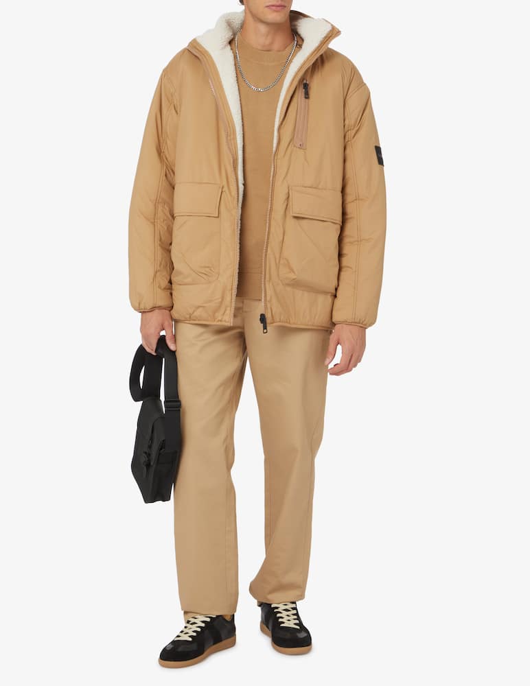 rinascente Calvin Klein Jeans Long reversible sherpa jacket - Beige