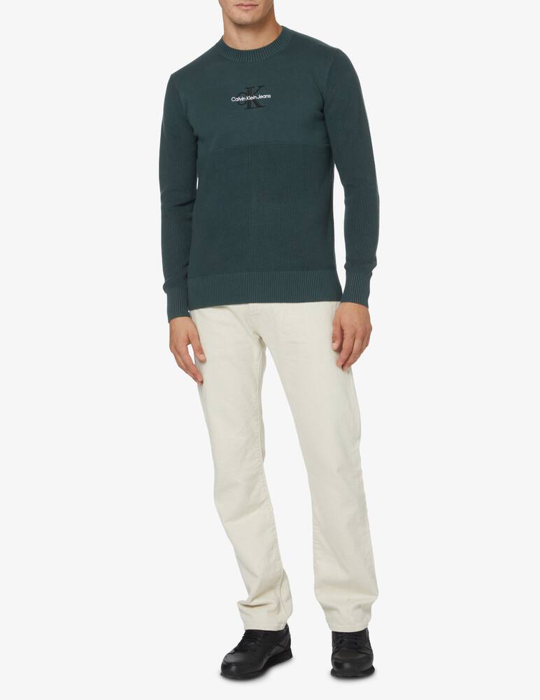 rinascente Calvin Klein Jeans Maglia girocollo monologo - Verde