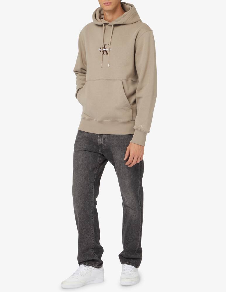 rinascente Calvin Klein Jeans Felpa con cappuccio monogram - Grigio