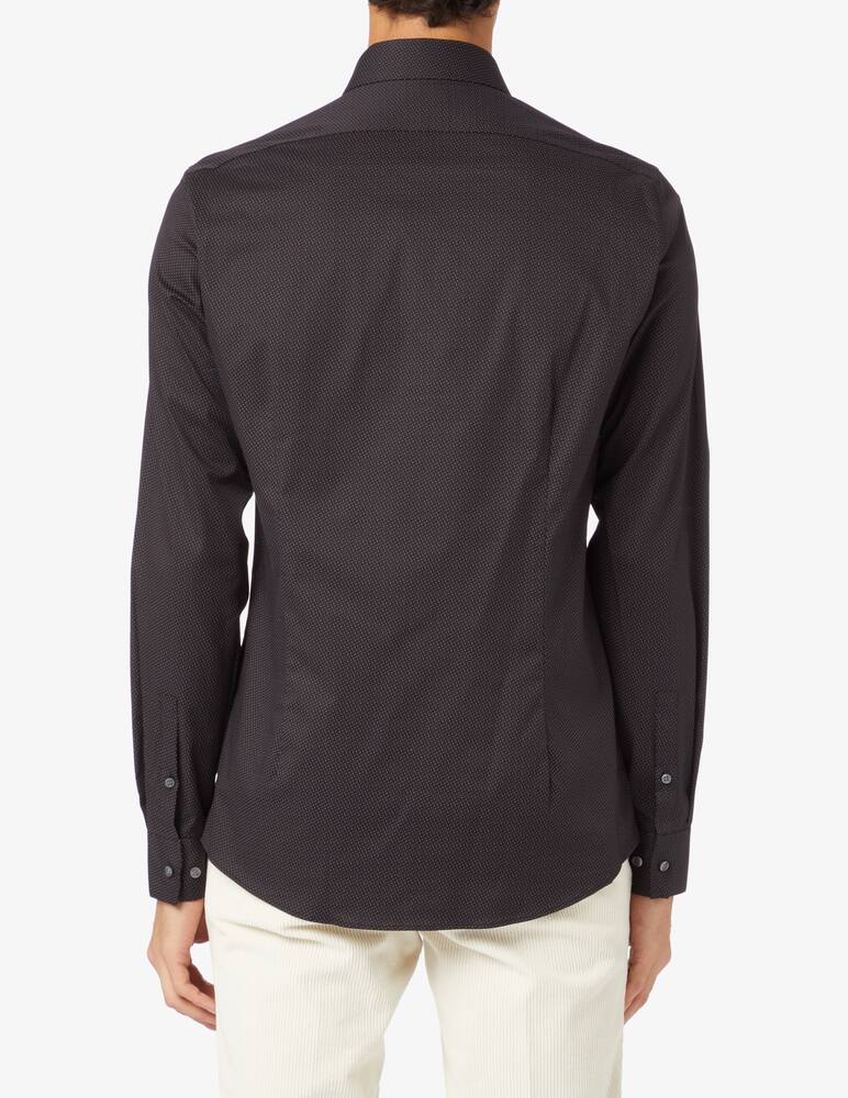 rinascente Calvin Klein Camicia stretch slim con stampa collo - Nero