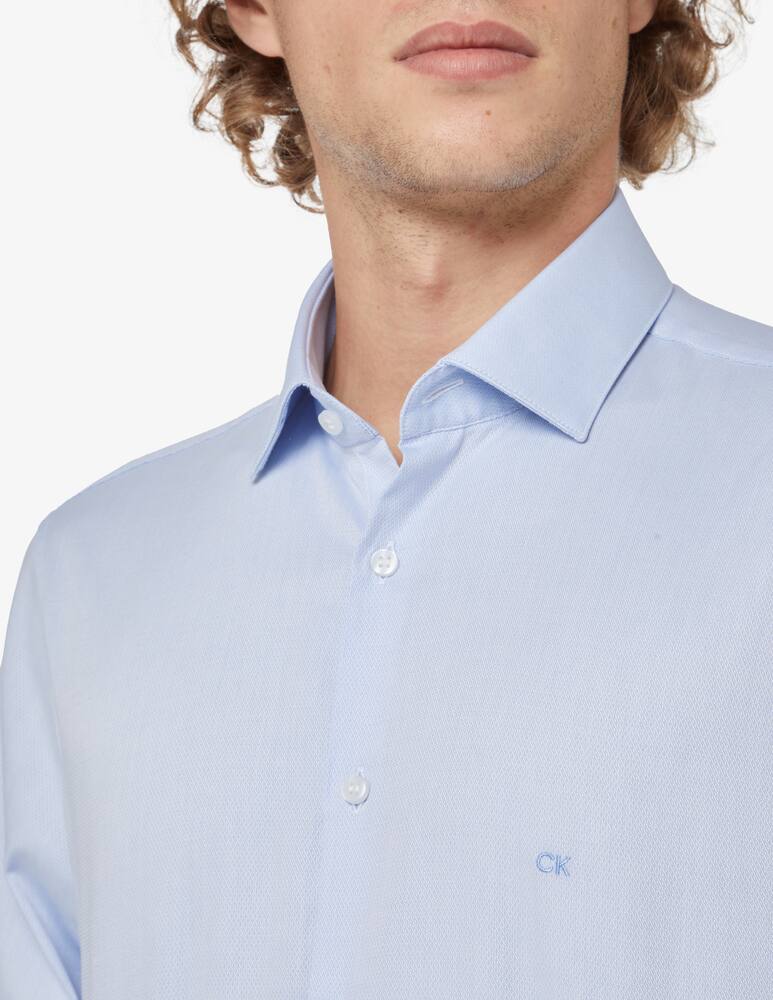 rinascente Calvin Klein Structure slim shirt - Light blue
