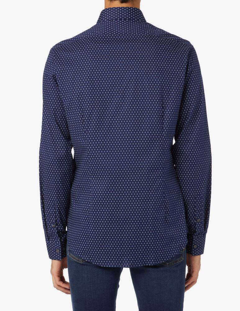 rinascente Calvin Klein Camicia slim 2toni stampa astratta - Blu