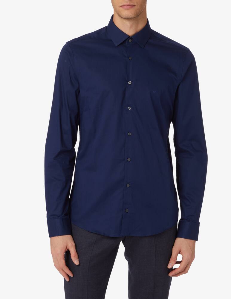 rinascente Calvin Klein Twill contrast slim shirt - Blue