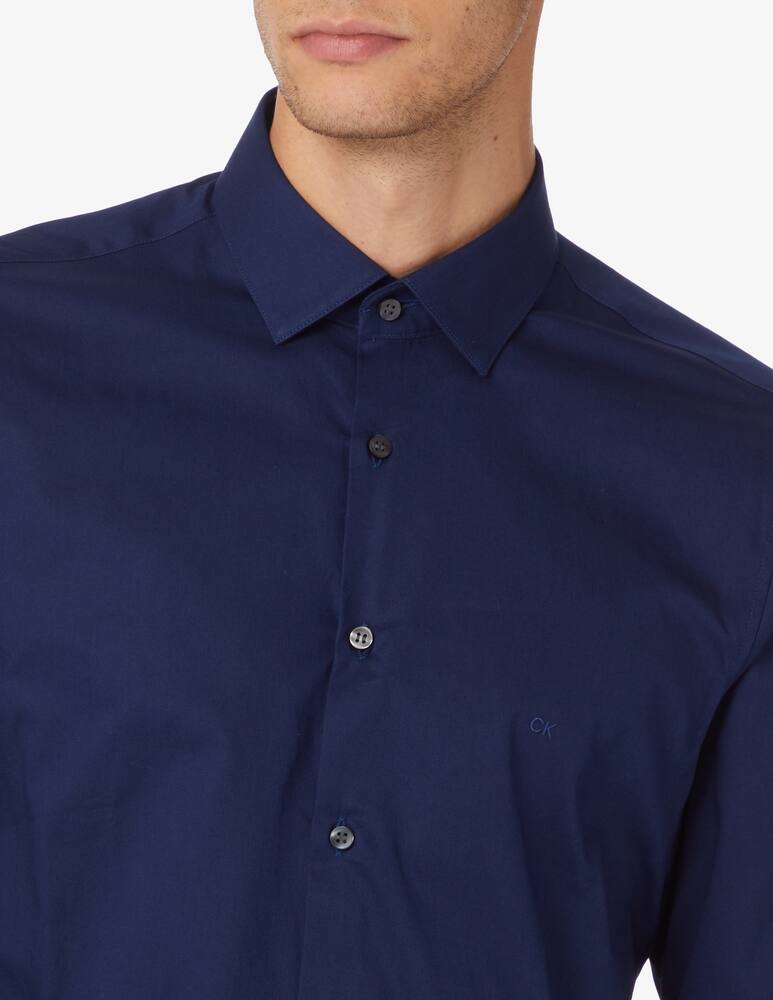 rinascente Calvin Klein Twill contrast slim shirt - Blue