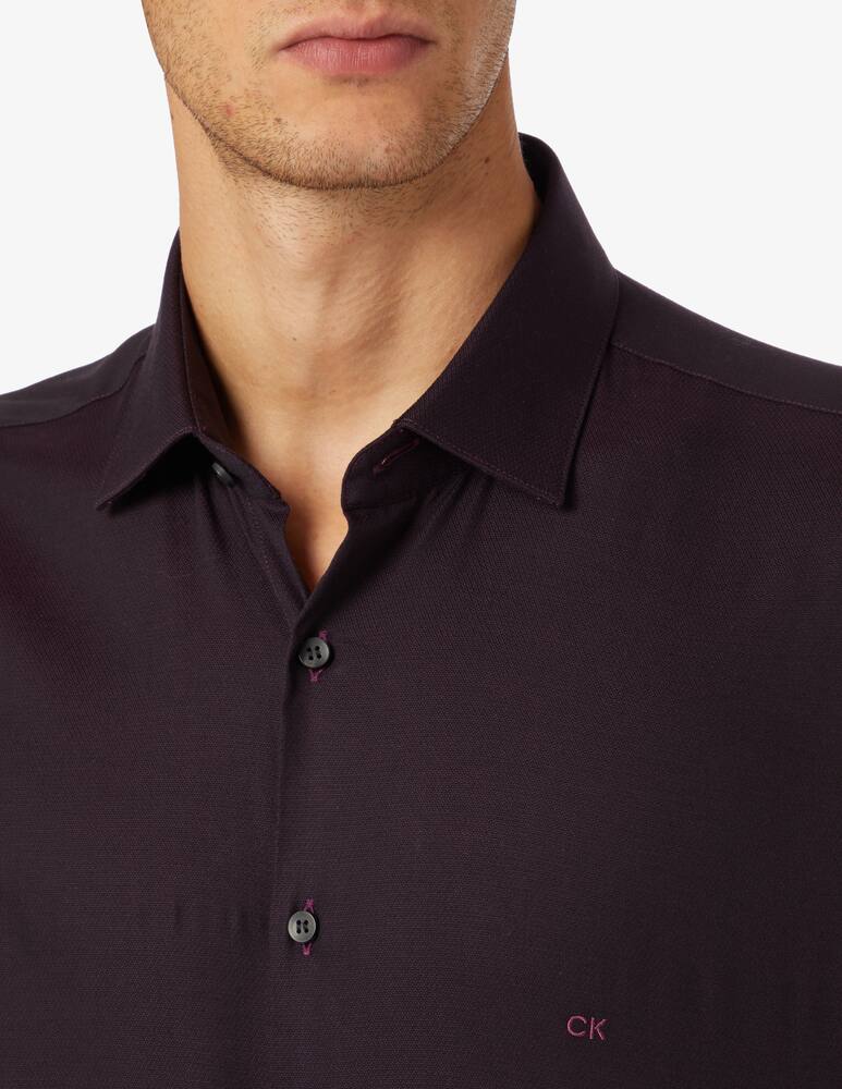 rinascente Calvin Klein Structure slim shirt - Violet