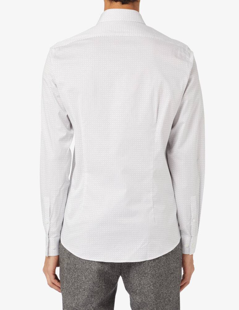 Calvin Klein Camicia stretch slim con stampa collo - Bianco - immagine 3 Calvin Klein Camicia stretch slim con stampa collo - Bianco - immagine 3