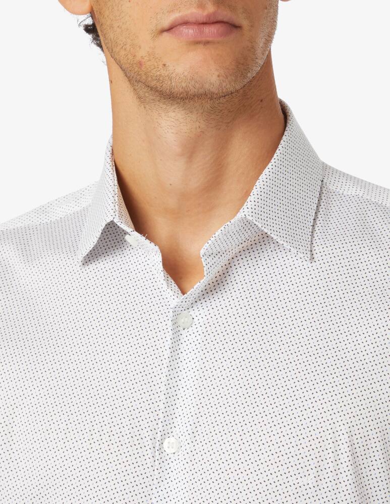 Calvin Klein Camicia stretch slim con stampa collo - Bianco - immagine 4 Calvin Klein Camicia stretch slim con stampa collo - Bianco - immagine 4