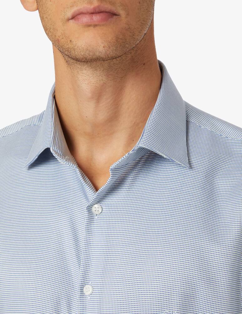rinascente Calvin Klein Collar 2tone slim stretch shirt - Light blue