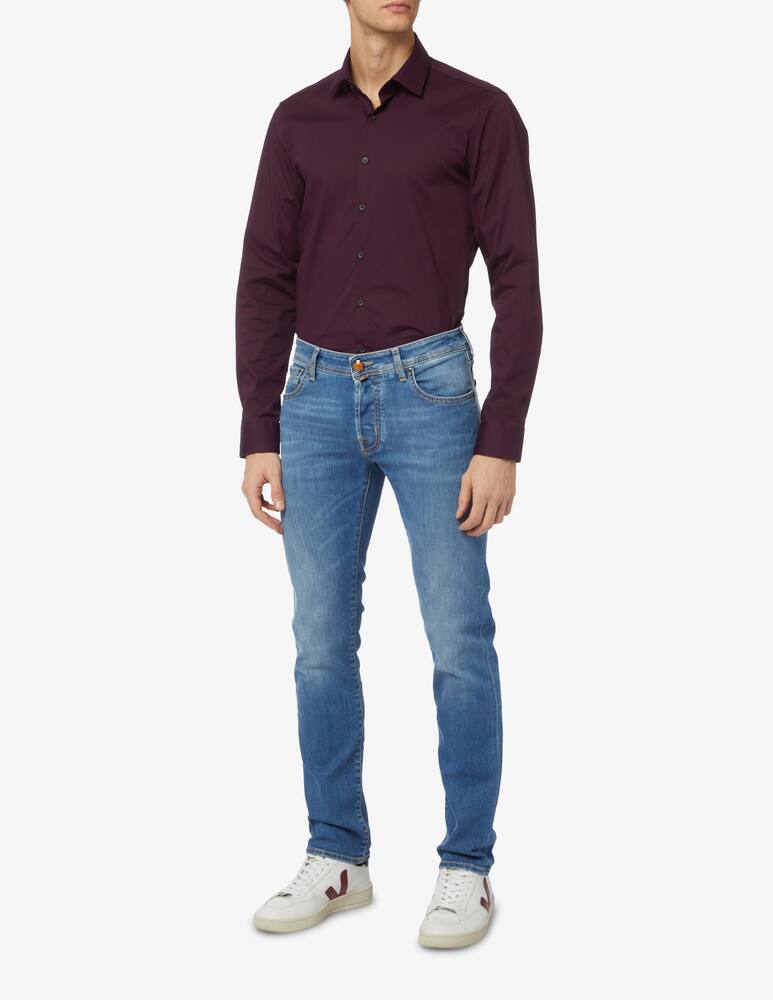 rinascente Calvin Klein Poplin stretch slim shirt - Red