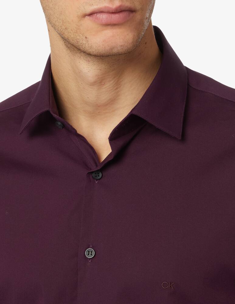 rinascente Calvin Klein Poplin stretch slim shirt - Red