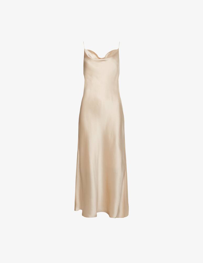 rinascente Calvin Klein Vestito midi in raso martellato - Beige