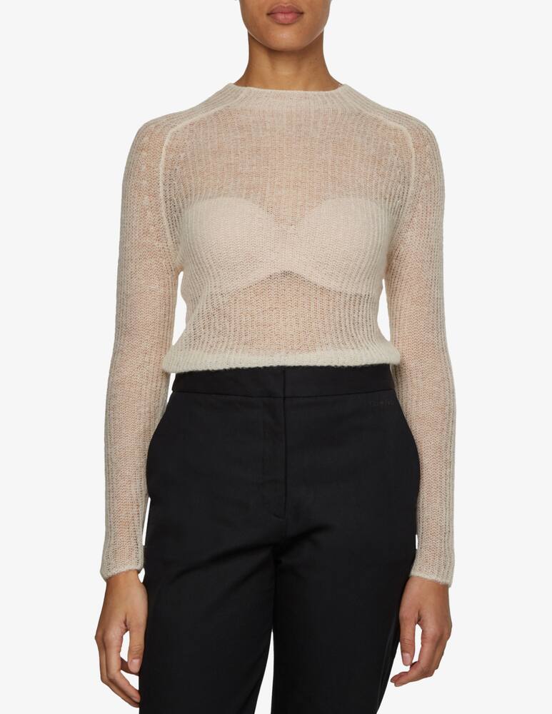 Calvin Klein Maglione in alpaca a coste - Beige - immagine 1 Calvin Klein Maglione in alpaca a coste - Beige - immagine 1