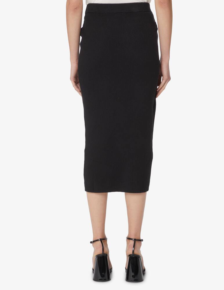 rinascente Calvin Klein Rib fitted skirt - Black
