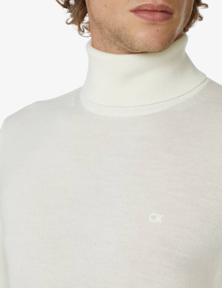 Calvin Klein Maglia dolcevita in lana - Bianco - immagine 4 Calvin Klein Maglia dolcevita in lana - Bianco - immagine 4