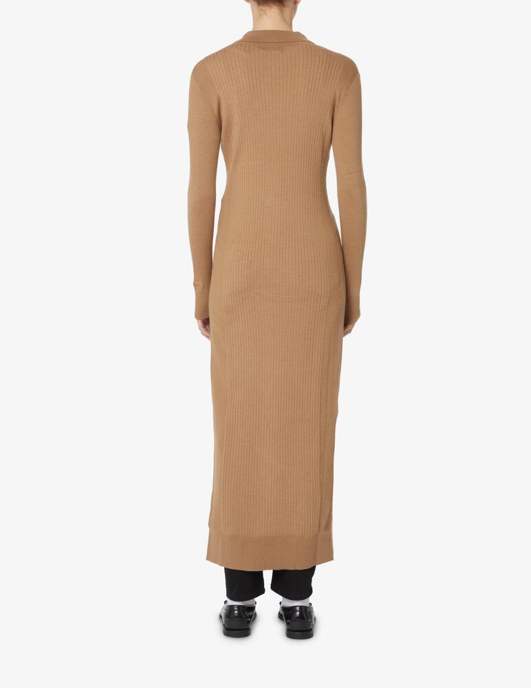 rinascente Calvin Klein Ribbed wool knit dress - Beige
