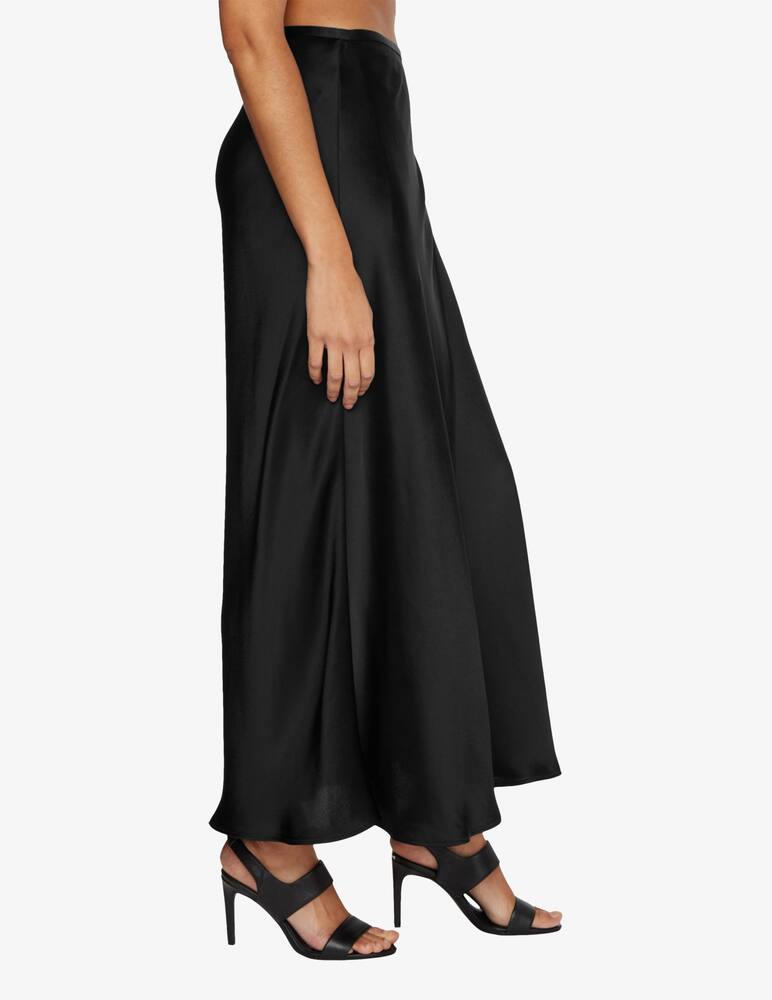 Calvin Klein Gonna in sateen martellato - Nero - immagine 2 Calvin Klein Gonna in sateen martellato - Nero - immagine 2