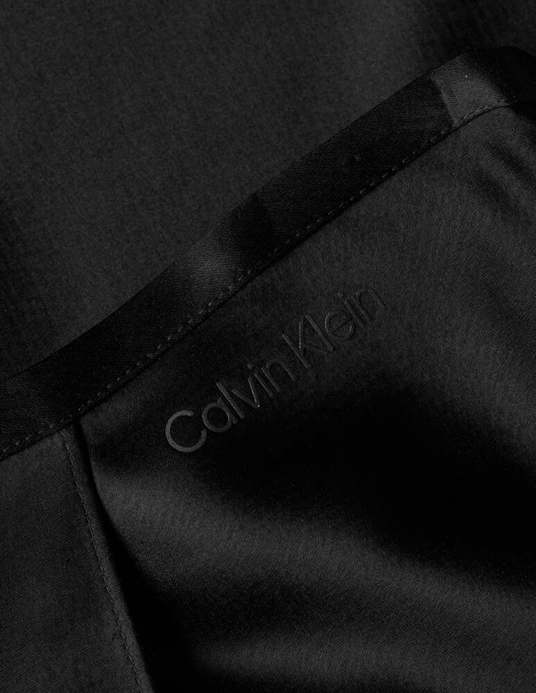 Calvin Klein Gonna in sateen martellato - Nero - immagine 4 Calvin Klein Gonna in sateen martellato - Nero - immagine 4