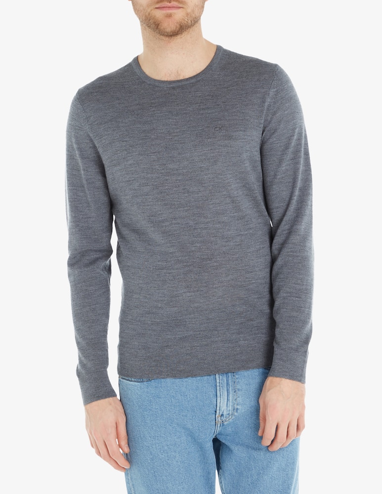Calvin Klein Maglia girocollo lana merino - immagine 1