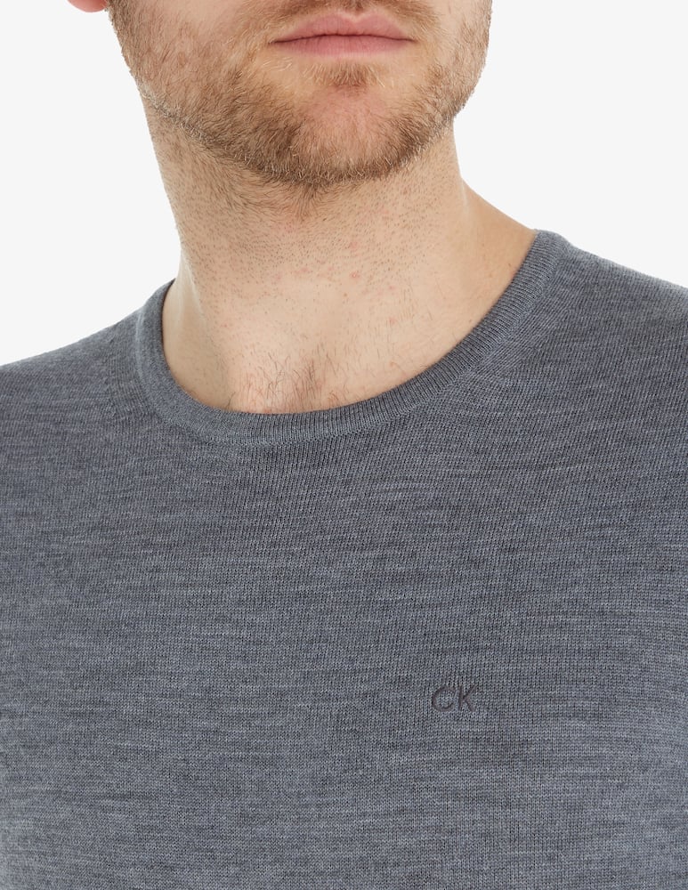 Calvin Klein Maglia girocollo lana merino - immagine 3