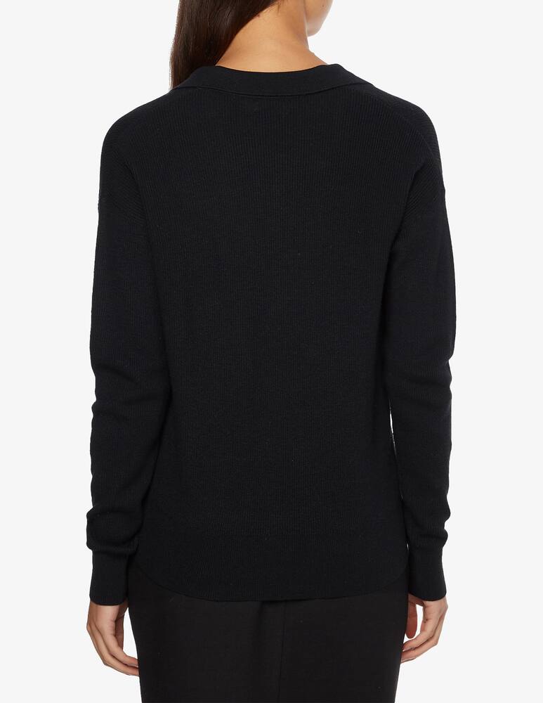 rinascente Calvin Klein Rib open neck sweater - Black