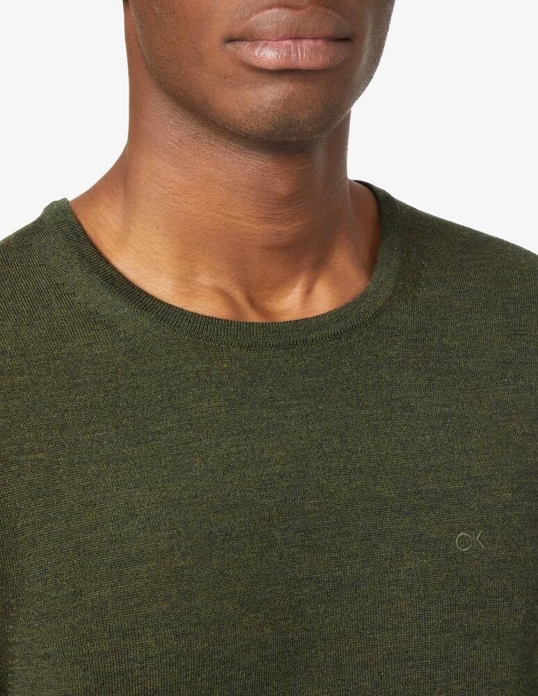 rinascente Calvin Klein Felpa girocollo di lana - Verde