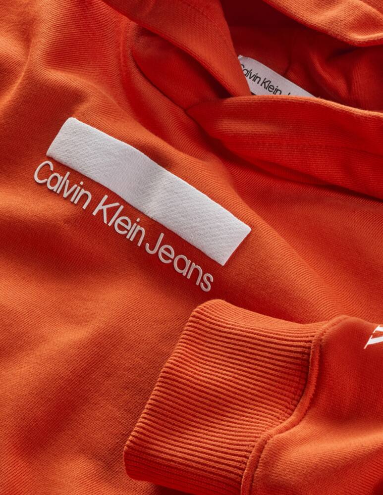 rinascente Calvin Klein Cotton logo hoodie - Red