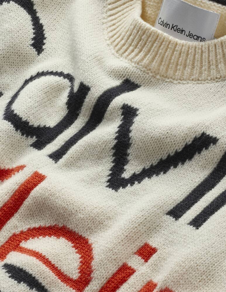 rinascente Calvin Klein Bold logo jumper - White