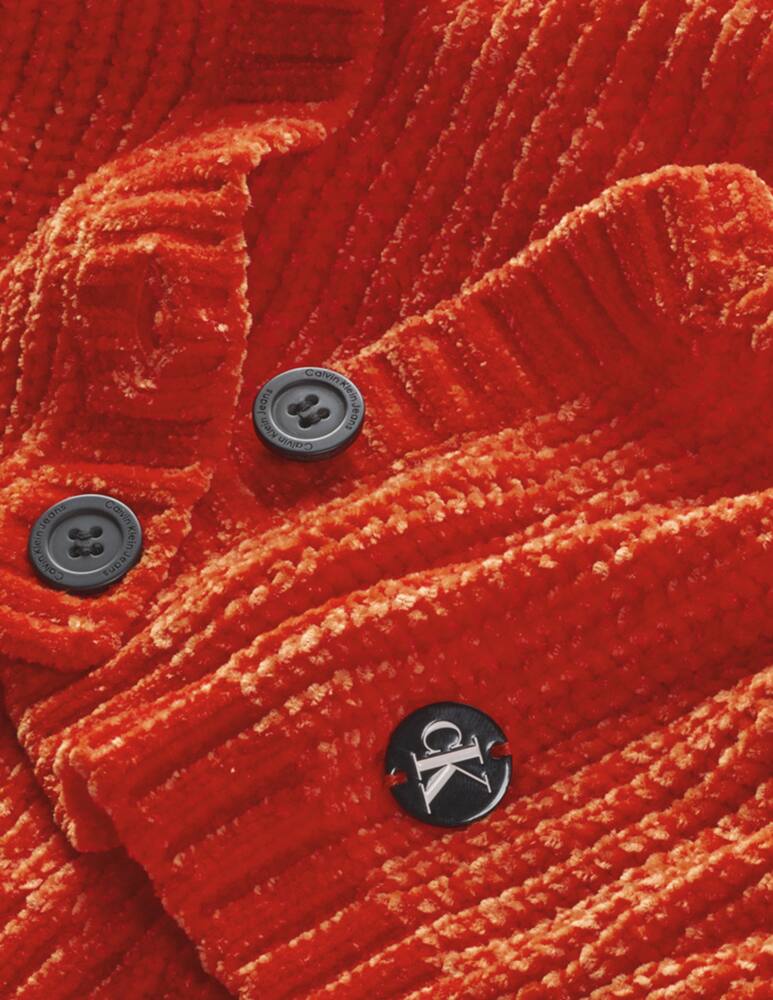 rinascente Calvin Klein Cardigan corto in ciniglia - Arancione