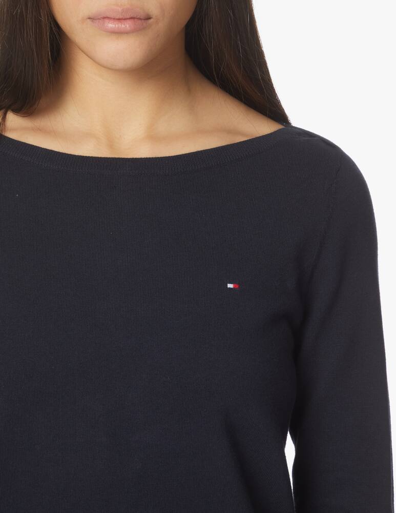 rinascente Tommy Hilfiger Cotton blend boat neck jumper