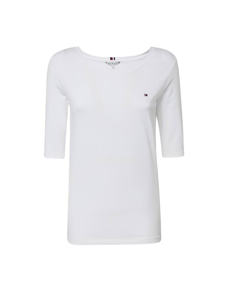 Tommy Hilfiger T-shirt in misto cotone a manica tre quarti - immagine 1 Tommy Hilfiger T-shirt in misto cotone a manica tre quarti - immagine 1