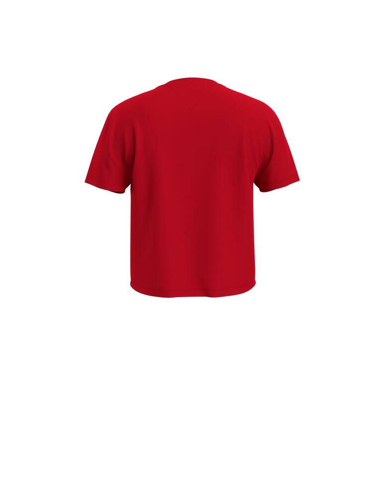rinascente Tommy Jeans T-shirt in misto cotone con logo badge
