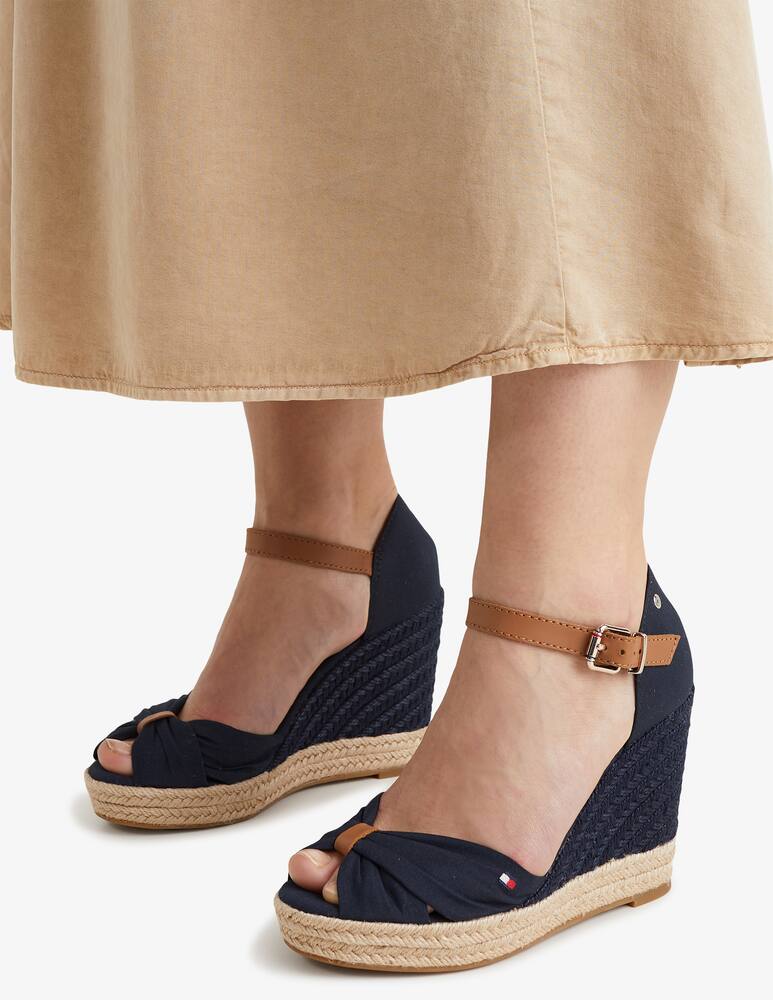 rinascente Tommy Hilfiger Basic open toe high wedge espadrillas