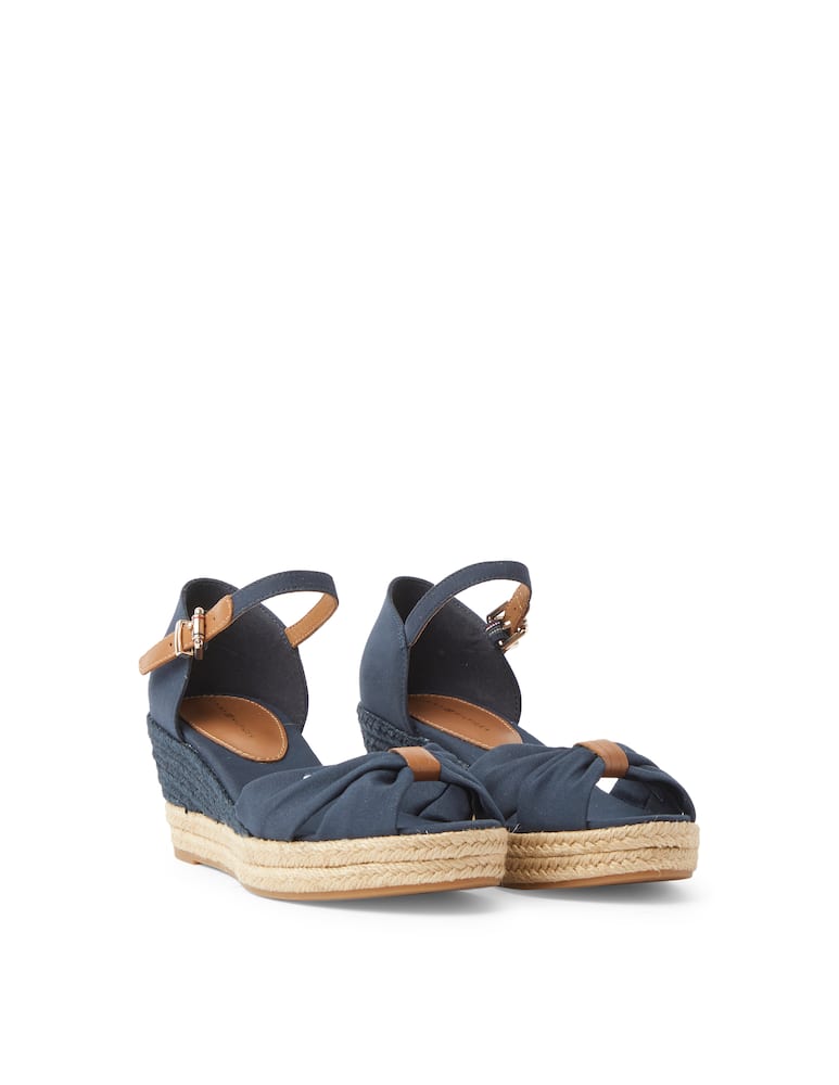 rinascente Tommy Hilfiger Basic open toe mid wedge espadrillas